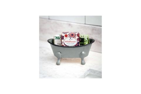 DEKORATİF VİNTAGE METAL SABUNLUK, YEŞİL