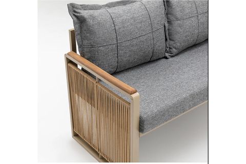 ALASKA MASALI PUFLU BAHÇE BALKON TAKIMI, GRİ