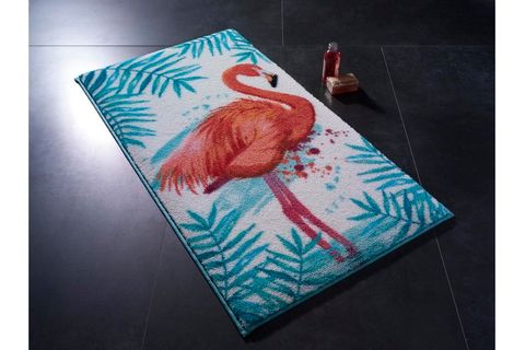 CONFETTİ FLAMINGO TURKUAZ BANYO HALISI 57X100