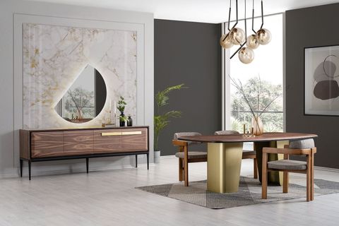 ARMANİ YEMEK MASASI, 110X210