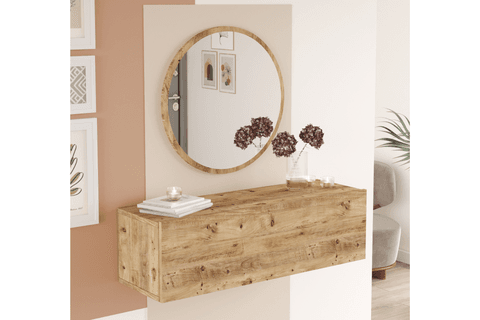 SİMON AYNALI DRESUAR, ATLANTİK ÇAM, 100 CM