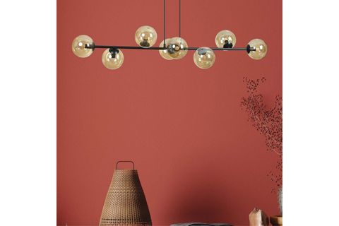 BAŞAK SEKİZLİ AVİZE, BAL CAMLI