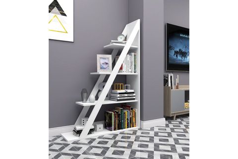 ARNETTİ ARVEN 4 RAFLI MODERN KİTAPLIK, BEYAZ- ARVEN