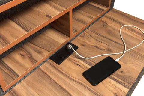 PROJE HOPARLÖRLÜ VE USBLİ KÖŞE KOLTUK, GRİ, SOL KÖŞE