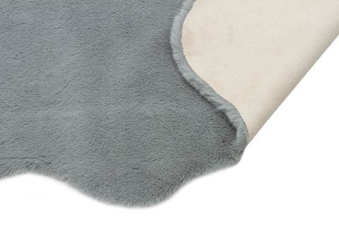 TAVŞAN PELUŞ POST HALI, AÇIK MAVİ, 80X150