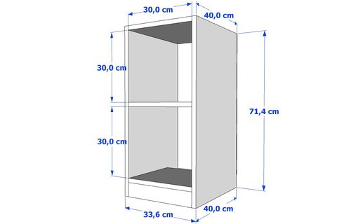YUSUF KOMODİN, BAZA AYAKLI VE AÇIK RAFLI, KMD-1035