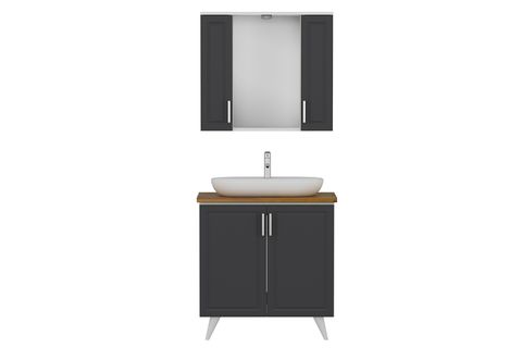 SANYA BANYO DOLABI AY2K101, ANTRASİT, 85CM