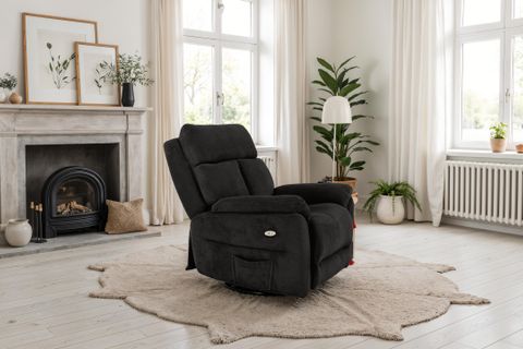 AMSTERDAM MASAJLI ELEKTRIKLI TV KOLTUĞU SALLANIR, ANTRASİT