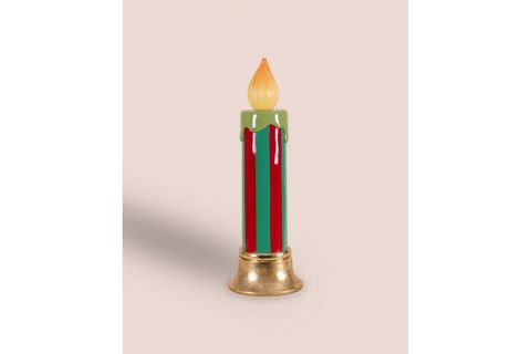 THE MİA DEKORATİF LED IŞIKLI MUM, 25X25X74 CM