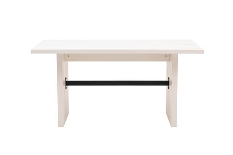 LUKE YEMEK MASASI TAKIMI, BEYAZ ANTRASİT, 160X90