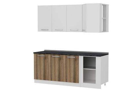 MİNAR 195CM KÖŞE MUTFAK DOLABI BEYAZ DORE K195D1