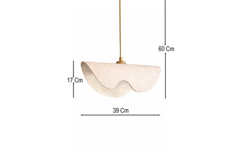 HANDMADE WABİ SABİ KARBON BETON AVİZE, WAVEON