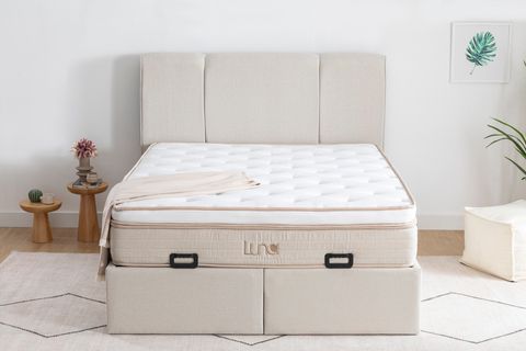 LUNA TOTE BAZA BAŞLIK YATAK SETİ, KREM, 150X200