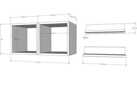 AYDIN KİTAPLIKLI RAF, NRG-DVR-1017
