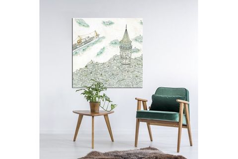 İSTANBUL KANVAS  TABLO İSGA-8621 30X30CM