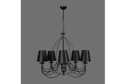 LUMEXX BERFİN 5 Lİ SİYAH SİYAH ABAJURLU