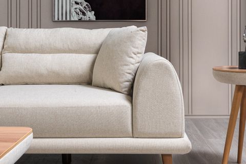 DEKOR KÖŞE KOLTUK, KREM, SOL KÖŞE