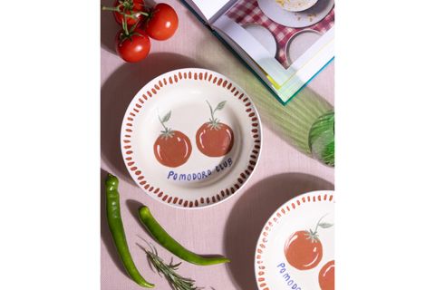 THE MİA ITALİAN SUMMER YEMEK TABAĞI 2Lİ SET 22 CM