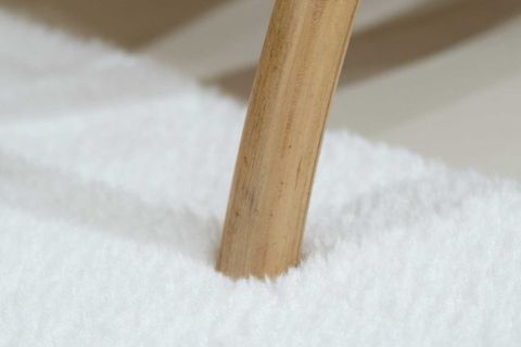 YIKANABİLİR KAYDIRMAZ TABAN POST PELUŞ HALI , BEYAZ, 60 X 90