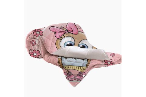 ELSE PEMBE GÖKKUŞAĞI UNİCORN ATLAR 3D DESENLİ TEK KİŞİLİK ÇOCUK MİKROFİBER ELYAF DOLGULU YASTIK KILIFI 155X215