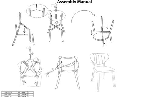 ELİS MODEL KETEN MUTFAK SANDALYESİ, SİYAH AYAKLI, ANTRASİT