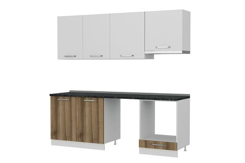 MİNAR 220 CM MUTFAK DOLABI BEYAZ DORE 220 D14