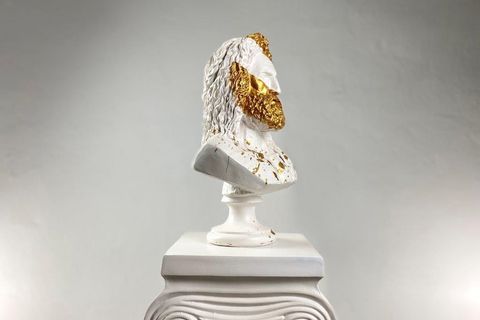 ZEUS GOD BUT GOLD POP ART DEKORATİF ROMA YUNAN HEYKELLERİ