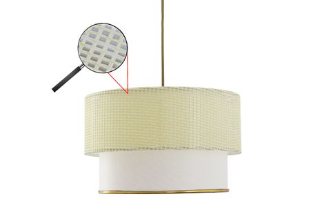 VİVİDO DEKO SARKIT AVIZE, KREM NATURAL HASIR