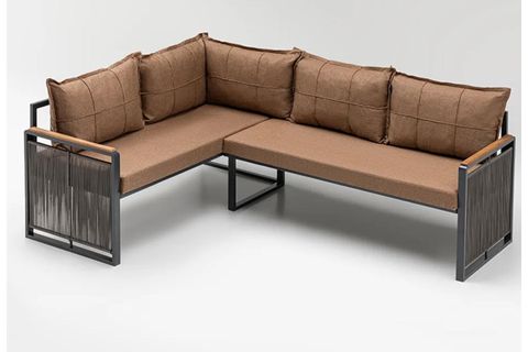 FLORİDA MASALI PUFLU BAHÇE BALKON TAKIMI, KAHVE