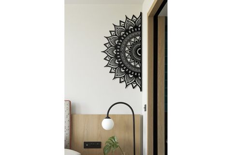 ZEN YARIM MANDALA METAL DUVAR DEKORU