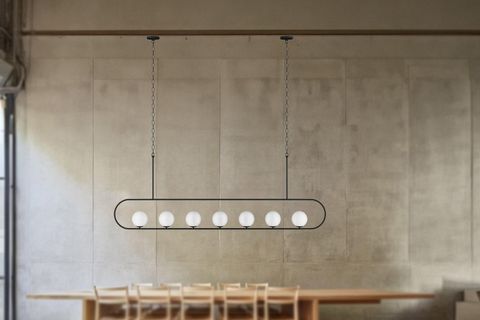 SULTAN YEDİLİ AVİZE, BEYAZ SİYAH, 200 CM