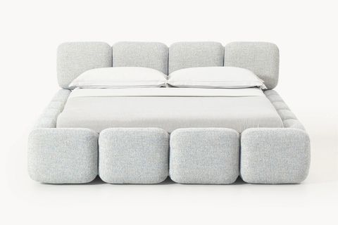 SİA BAZA BAŞLIK SETİ, GRİ, 160X200