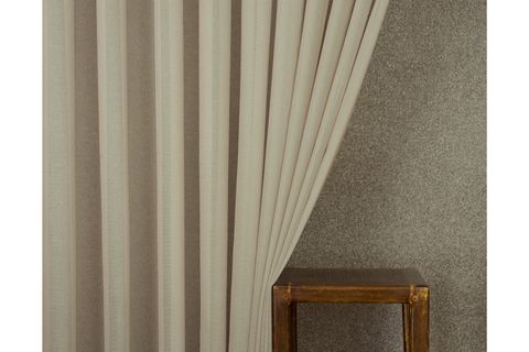 MASSARELLİ ETAMİN TÜL VİZON RENGİ  PİLESİZ 350X260