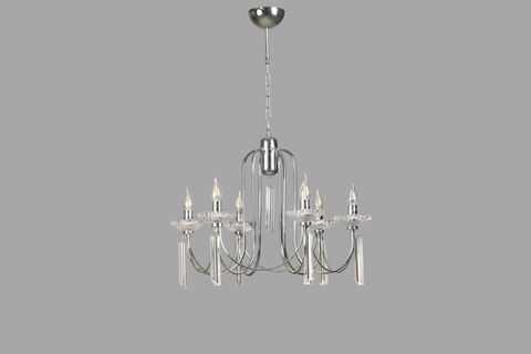 KONTES ALTILI RUSTİK AVİZE, KROM