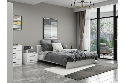 KALE210 YATAK ODASI TAKIMI, BEYAZ, 4 KAPAKLI, SET 101