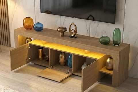 KALE LEDLİ TV ÜNİTESİ, MEŞE, 200 CM