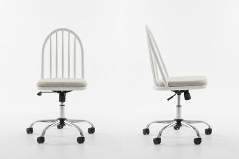 LAURA AHŞAP OFİS ÇALIŞMA SANDALYESİ, BEYAZ