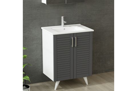 VERA BANYO DOLABI 65CM AY2K 2K2A ETJ BEYAZ ANTRASİT