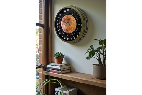 ESKİTME METAL 24 SAAT GÖSTERGELİ ÖZEL TASARIM DUVAR SAATİ 40 CM