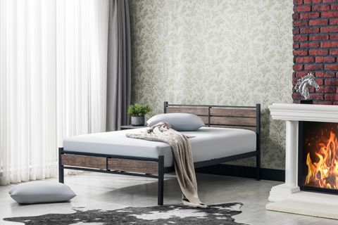 EVGER METAL KARYOLA, K30, SİYAH, 140X200