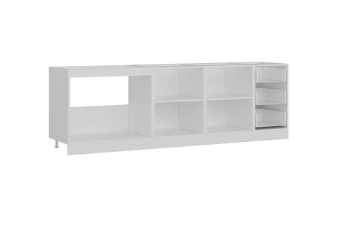 MİNAR 255 CM MUTFAK DOLABI BEYAZ 255-B1-ALT MODÜL
