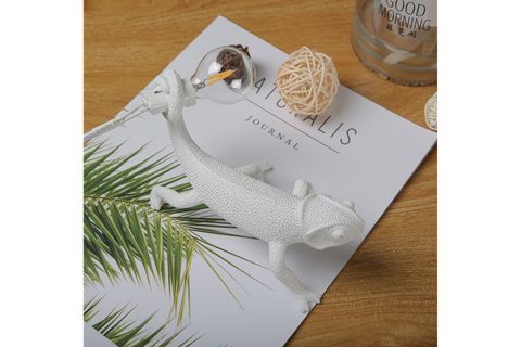 LAMBA TUTAN BUKALEMUN MASA LAMBASI, BEYAZ