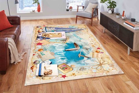 LATTE DİZAYN CAPRİ DEKORATİF ÖZEL TASARIM SALON HALISI, YIKANABİLİR, 60X240