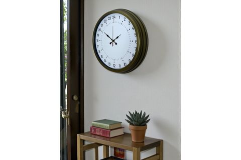 ESKİTME METAL 24 SAAT GÖSTERGELİ ÖZEL TASARIM DUVAR SAATİ 40 CM