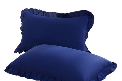 MAKİ İKİ ADET DEKORATİF MODERN YASTIK KILIFI, LACİVERT