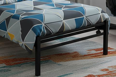 TİTAN TEK KİŞİLİK METAL KARYOLA, SİYAH, 90X200