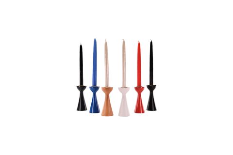 MASSELLO DESIGN COULEUR ALTILI AHŞAP ŞAMDAN & MUMLUK MULTI COLOR