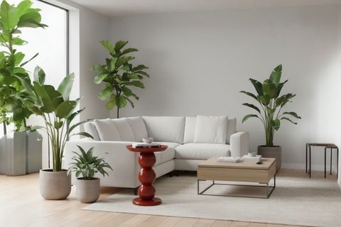 CARMEN EL YAPIMI MASİF SEHPAİ KAHVERENGİ