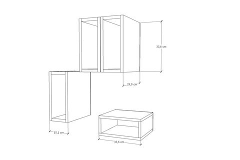AYDIN KİTAPLIKLI RAF, PNR-DVR-1014