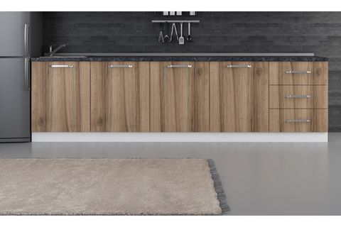 MİNAR 300 CM MUTFAK DOLABI BEYAZ DORE 300-D3-ALT MODÜL